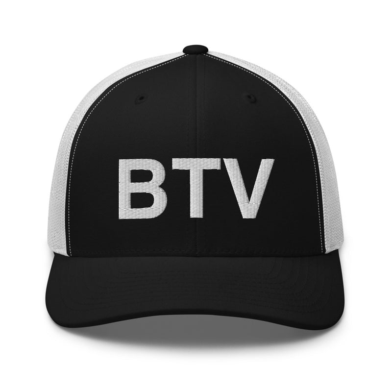 BTV Burlington Airport Code Trucker Hat