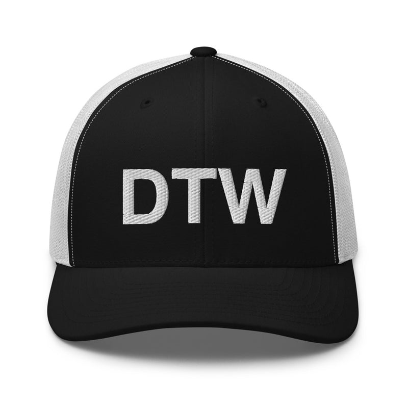 DTW Detroit MI Airport Code Trucker Hat