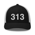 313 Detroit MI Area Code Trucker Hat