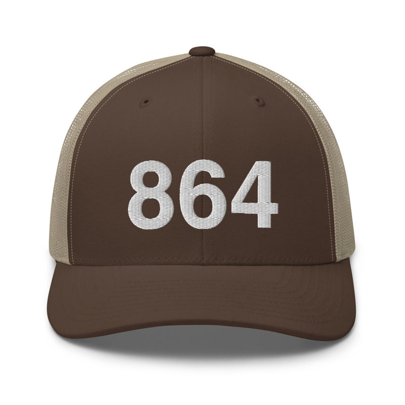 864 Greenville SC Area Code Trucker Hat