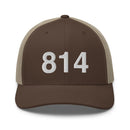 814 Erie Area Code Trucker Hat