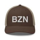 BZN Bozeman Airport Code Trucker Hat