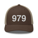 979 College Station Area Code Trucker Hat