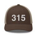 315 Upstate NY Area Code Trucker Hat