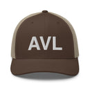 AVL Asheville NC Airport Code Trucker Hat