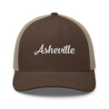 Cursive Asheville NC Trucker Hat