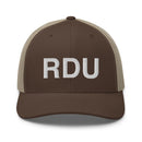 RDU Raleigh NC Airport Code Trucker Hat
