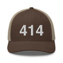 414 Milwaukee Area Code Trucker Hat