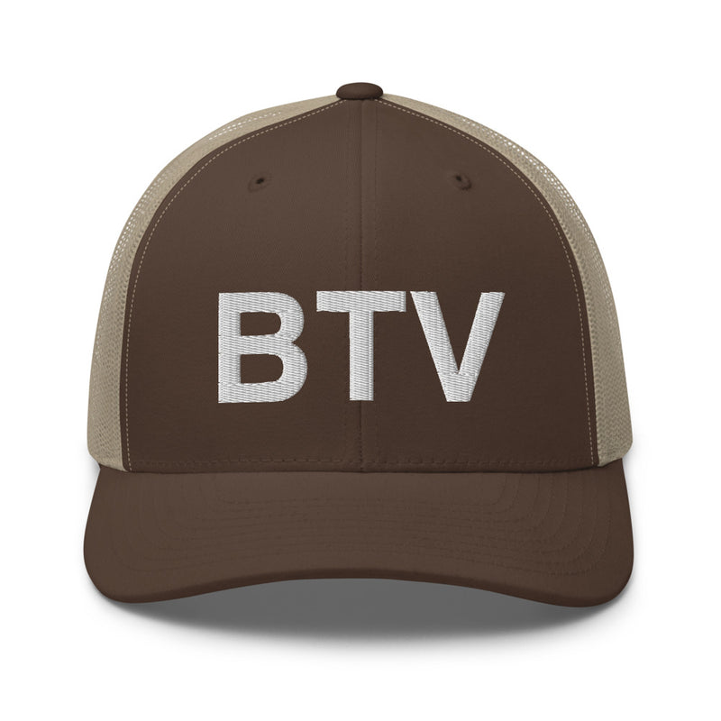 BTV Burlington Airport Code Trucker Hat