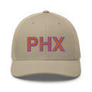 Orange and Purple PHX Phoenix Airport Code Trucker Hat