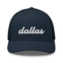 Cursive Dallas TX Trucker Hat
