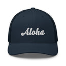 Cursive Aloha Trucker Hat