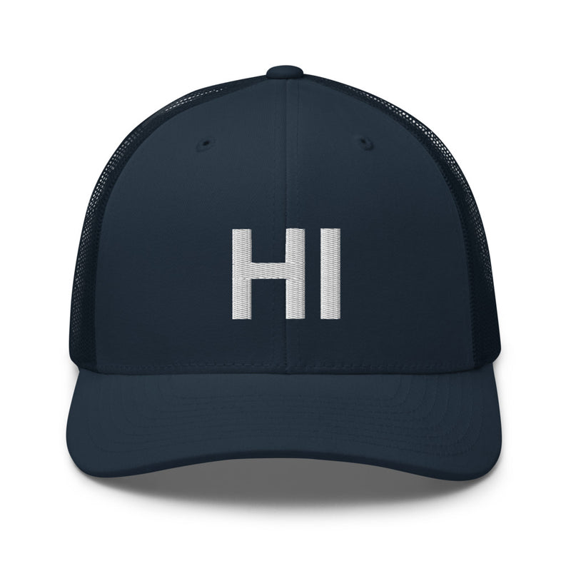 Hawaii HI Trucker Hat.