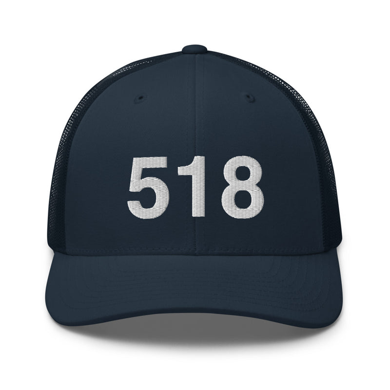 518 Upstate NY Area Code Trucker Hat