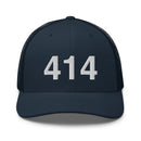 414 Milwaukee Area Code Trucker Hat