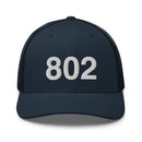 802 Vermont Area Code Trucker Hat