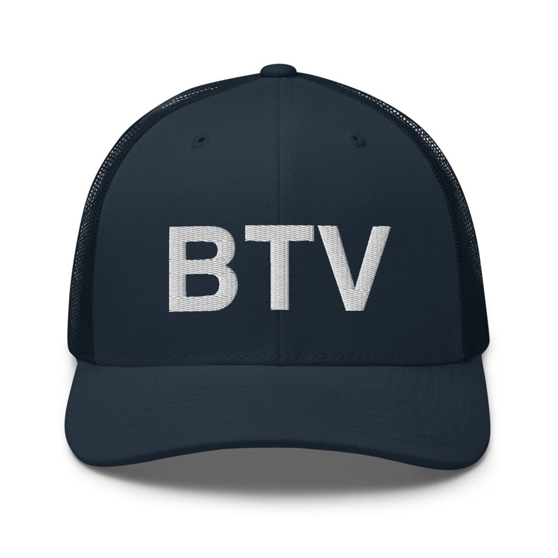 BTV Burlington Airport Code Trucker Hat