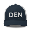 DEN Denver Airport Code Trucker Hat