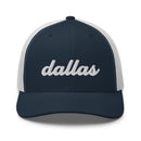 Cursive Dallas TX Trucker Hat