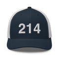 214 Dallas Area Code Trucker Hat