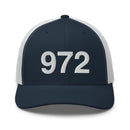972 Dallas Area Code Trucker Hat