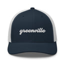 Cursive Greenville SC Trucker Hat