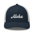 Cursive Aloha Trucker Hat