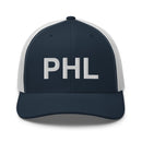 PHL Philadelphia Airport Code Trucker Hat