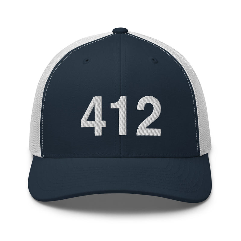 412 Pittsburgh Area Code Trucker hat