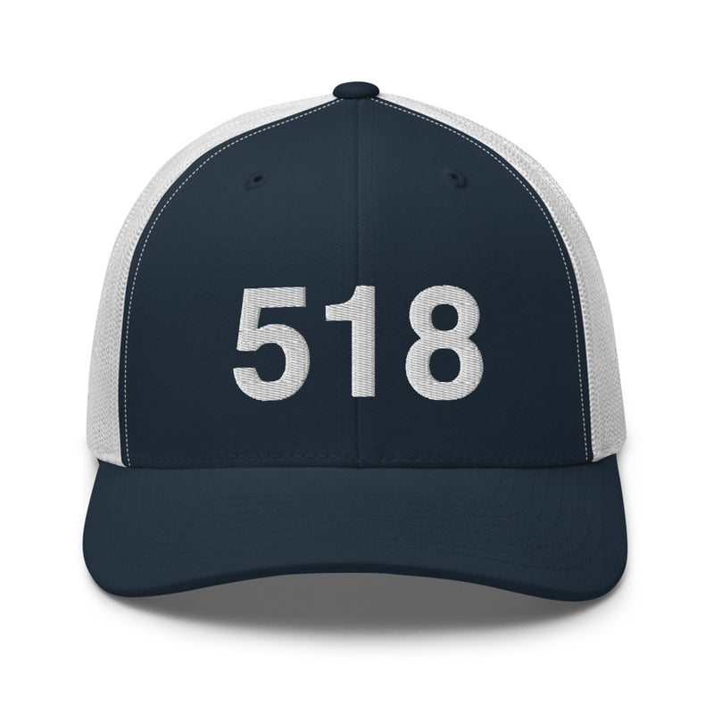 518 Upstate NY Area Code Trucker Hat