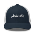 Cursive Asheville NC Trucker Hat