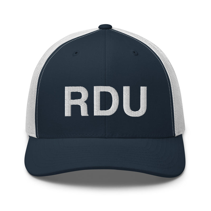 RDU Raleigh NC Airport Code Trucker Hat