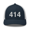 414 Milwaukee Area Code Trucker Hat
