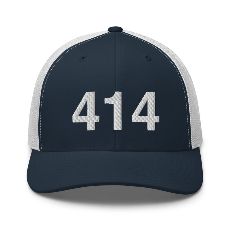 414 Milwaukee Area Code Trucker Hat