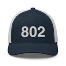 802 Vermont Area Code Trucker Hat