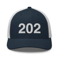 202 Washington DC Area Code Trucker Hat