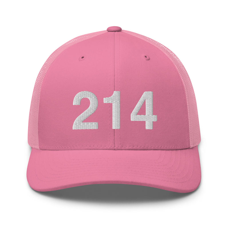 214 Dallas Area Code Trucker Hat