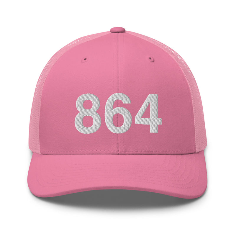 864 Greenville SC Area Code Trucker Hat