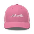 Cursive Asheville NC Trucker Hat