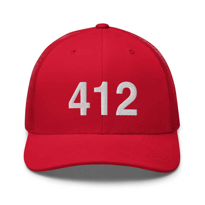 412 Pittsburgh Area Code Trucker hat