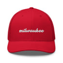 Cursive Milwaukee Trucker Hat