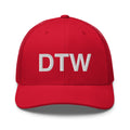 DTW Detroit MI Airport Code Trucker Hat