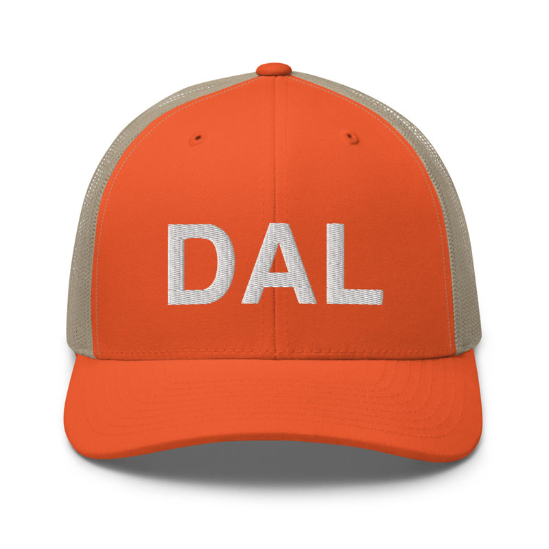 DAL Dallas Airport Code Trucker Hat