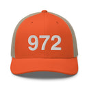 972 Dallas Area Code Trucker Hat
