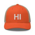 Hawaii HI Trucker Hat.
