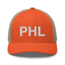 PHL Philadelphia Airport Code Trucker Hat