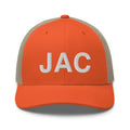 JAC Jackson Hole Airport Code Trucker Hat