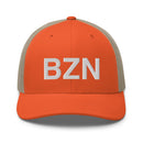 BZN Bozeman Airport Code Trucker Hat