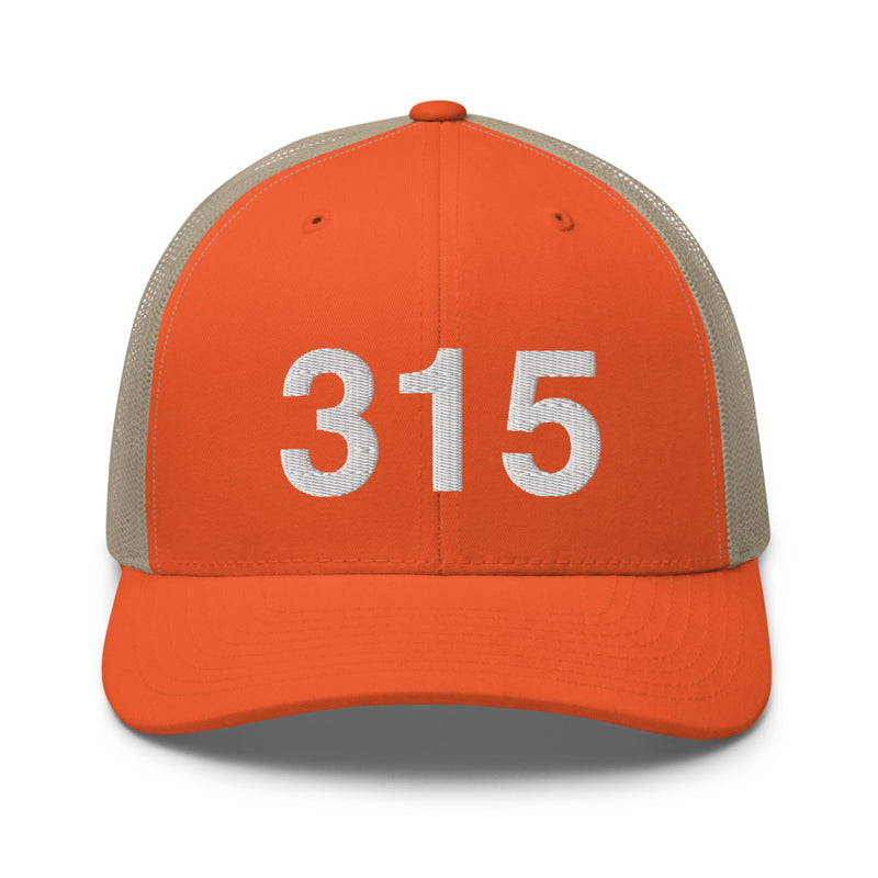 315 Upstate NY Area Code Trucker Hat