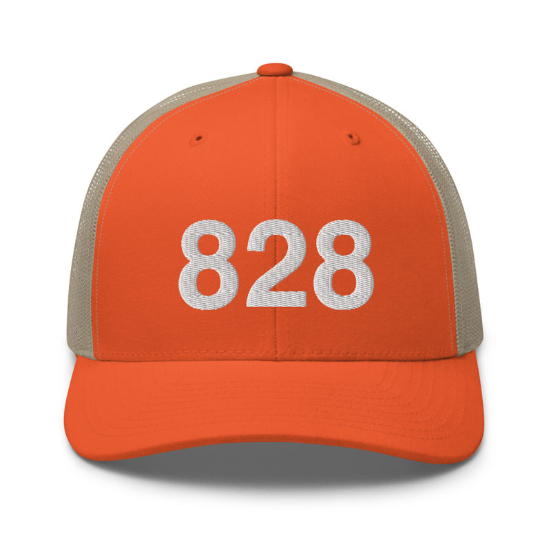 828 Asheville NC Area Code Trucker Hat